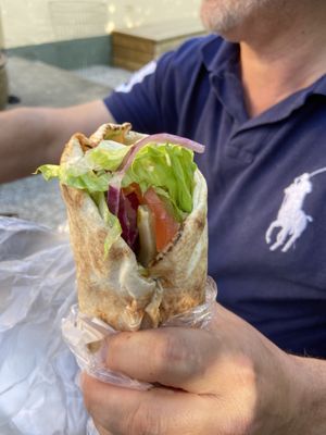 Vegan falafel   at Clemens Falafel in Lund