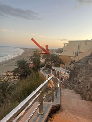   at Sunset Bay in Gran Canaria