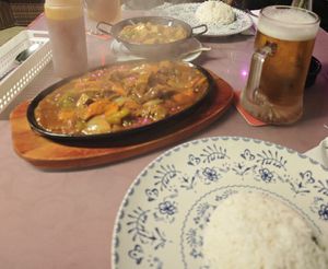 The food! at Sunset Bay in Gran Canaria