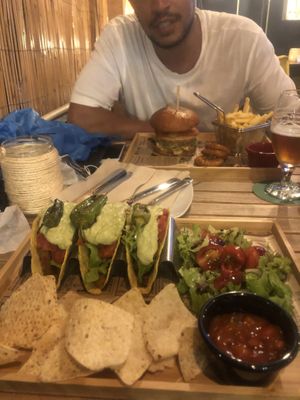 Tacos vege  at Good Vibes in Gran Canaria