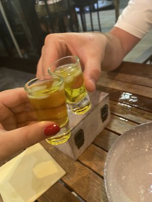 Banana shot 🍌  at Good Vibes in Gran Canaria