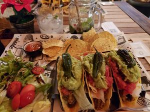 Tacos at Good Vibes in Gran Canaria