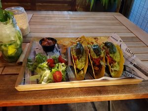 Vegan tacos at Good Vibes in Gran Canaria