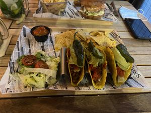 Vegan tacos  at Good Vibes in Gran Canaria