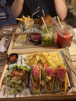 Vegan tacos  at Good Vibes in Gran Canaria