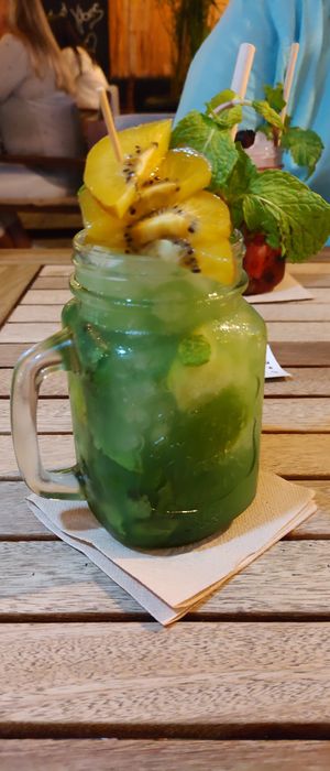 Kiwi lemonade at Good Vibes in Gran Canaria