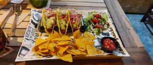 Good vibes vegan tacos at Good Vibes in Gran Canaria