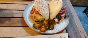 Vegetarian Bao Buns at Good Vibes in Gran Canaria