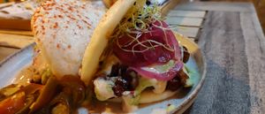 Vegetarian Bao Buns at Good Vibes in Gran Canaria