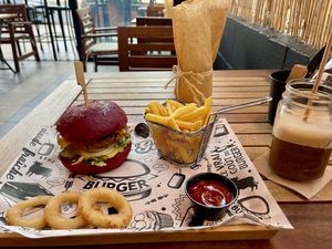 Vegan Burger  at Good Vibes in Gran Canaria