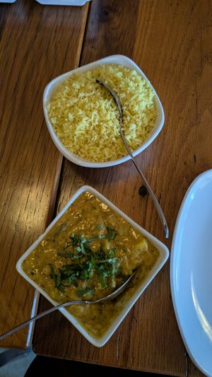Vegetable korma with coconut milk at Flavor of India in Longmont