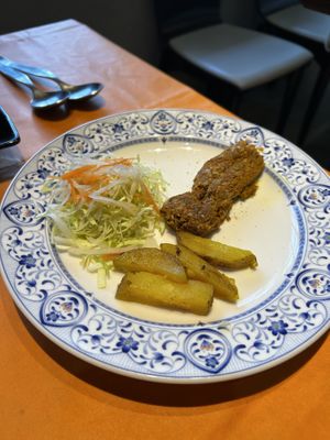 Veg kebab. Exactly how it was served    at Ponte Rosso in Nara