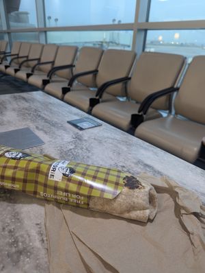 Yam Breakfast Burrito at YYZ - Smoke's Burritorie - T3 in Mississauga
