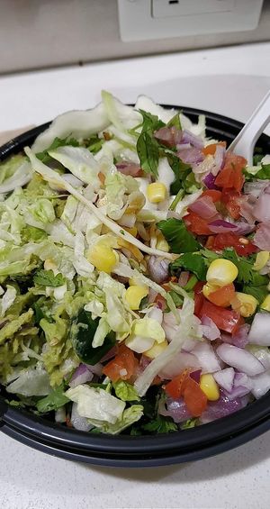Vegan burrito bowl (glazed yams, no cheese nor creamy sauce) at YYZ - Smoke's Burritorie - T3 in Mississauga