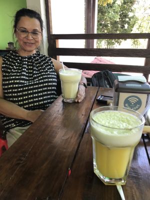 Lots of choices of natural juices !  at Albedrío in Tegucigalpa