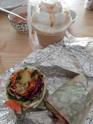 Take away burrito at Kiez - Vegan Butcher Cafe & Bistro in Hanoi