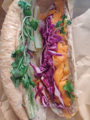 Banh mi at Kiez - Vegan Butcher Cafe & Bistro in Hanoi