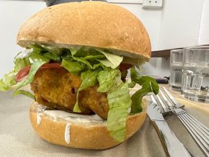 Chick’un Burger  at Kiez - Vegan Butcher Cafe & Bistro in Hanoi