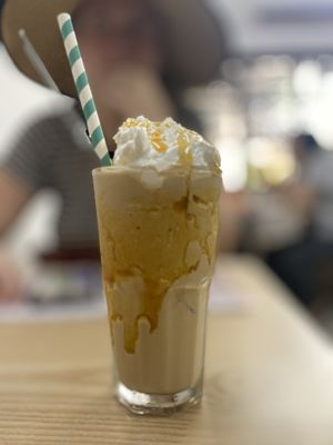 Caramel coffee  at Kiez - Vegan Butcher Cafe & Bistro in Hanoi