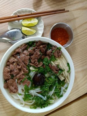 The best vegan pho at Kiez - Vegan Butcher Cafe & Bistro in Hanoi