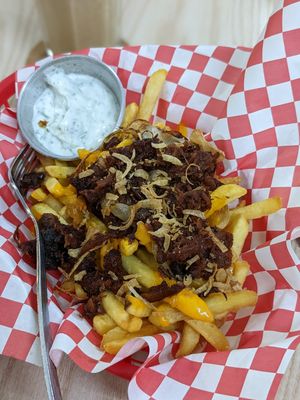 Pulled mushroom fries at Kiez - Vegan Butcher Cafe & Bistro in Hanoi