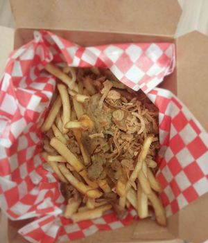 Kebab loaded fries at Kiez - Vegan Butcher Cafe & Bistro in Hanoi