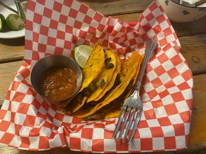 The birria tacos at Kiez - Vegan Butcher Cafe & Bistro in Hanoi