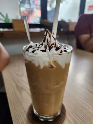 Caramel coffee at Kiez - Vegan Butcher Cafe & Bistro in Hanoi