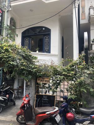Street view with balcony  at Kiez - Vegan Butcher Cafe & Bistro in Hanoi