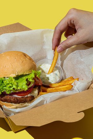 Burger Combo at Kiez - Vegan Butcher Cafe & Bistro in Hanoi