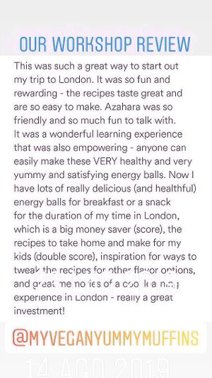 Review of one of our workshops @myveganyummymuffins at My Vegan Yummy Muffins - Workshops in North London