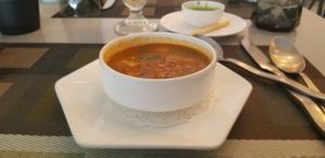 Tom yum soup at Squeeze in Hyderabad
