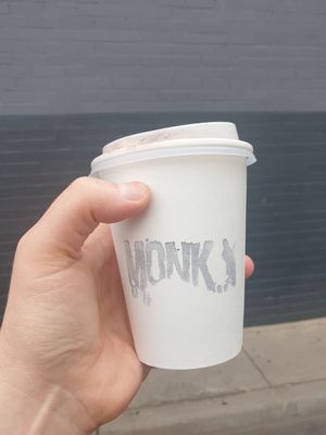 Chai - is the best! The one time I didn't bring my cup! Bring your keep cup! at Monk Bodhi Dharma in Balaclava