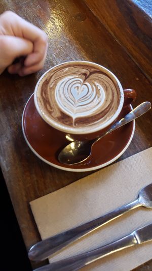 Almond mocha at Monk Bodhi Dharma in Balaclava