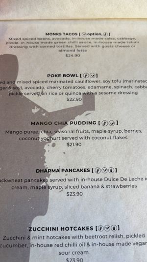 Menu March 2025 (3)  at Monk Bodhi Dharma in Balaclava