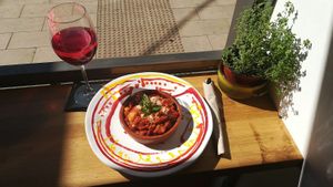 Orecchiette mantecados en el horno at 080 Bistró  in Mallorca