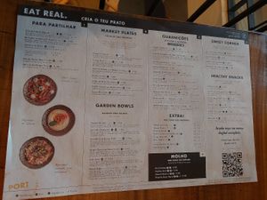 Cart at Honest Greens in Lisbon