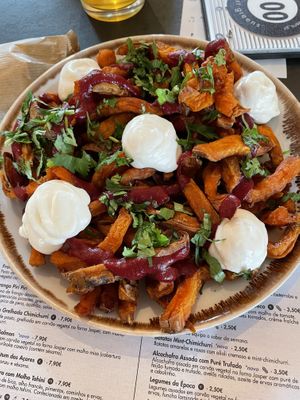 Bens sweet potato fries  at Honest Greens in Lisbon