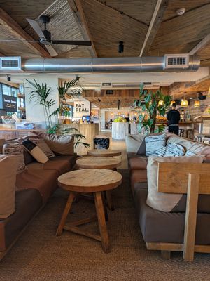 Inside at Honest Greens in Lisbon