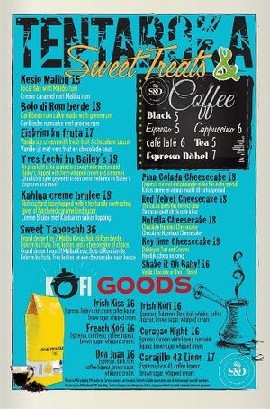 Desserts at Tabooshh in Willemstad