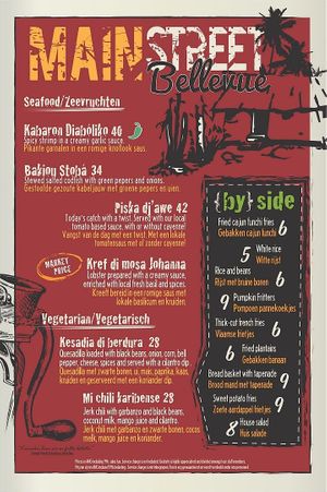 Main dishes at Tabooshh in Willemstad