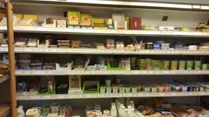 Refrigerated vegan section at BioCasa in Lugano