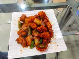 Baby Corn Chilly. Very tasty. at Food Court in Gangtok