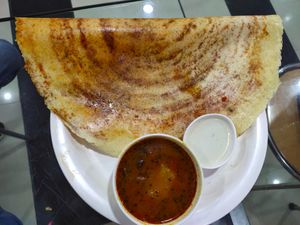 Mysore Masala Dosa! loved it. at Food Court in Gangtok