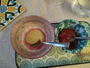 Their own mayo and tomato sauce at Libra in Bologna