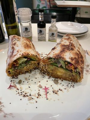 Vegan Burrito at Carrito Organic in Sao Paulo