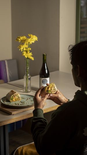 Vegan Burrito at Carrito Organic in Sao Paulo