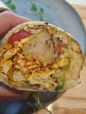 Breakfast burrito. Delicious at Carrito Organic in Sao Paulo