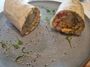 Burrito at Carrito Organic in Sao Paulo