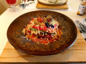 Lasagna de Abobrinha at Carrito Organic in Sao Paulo